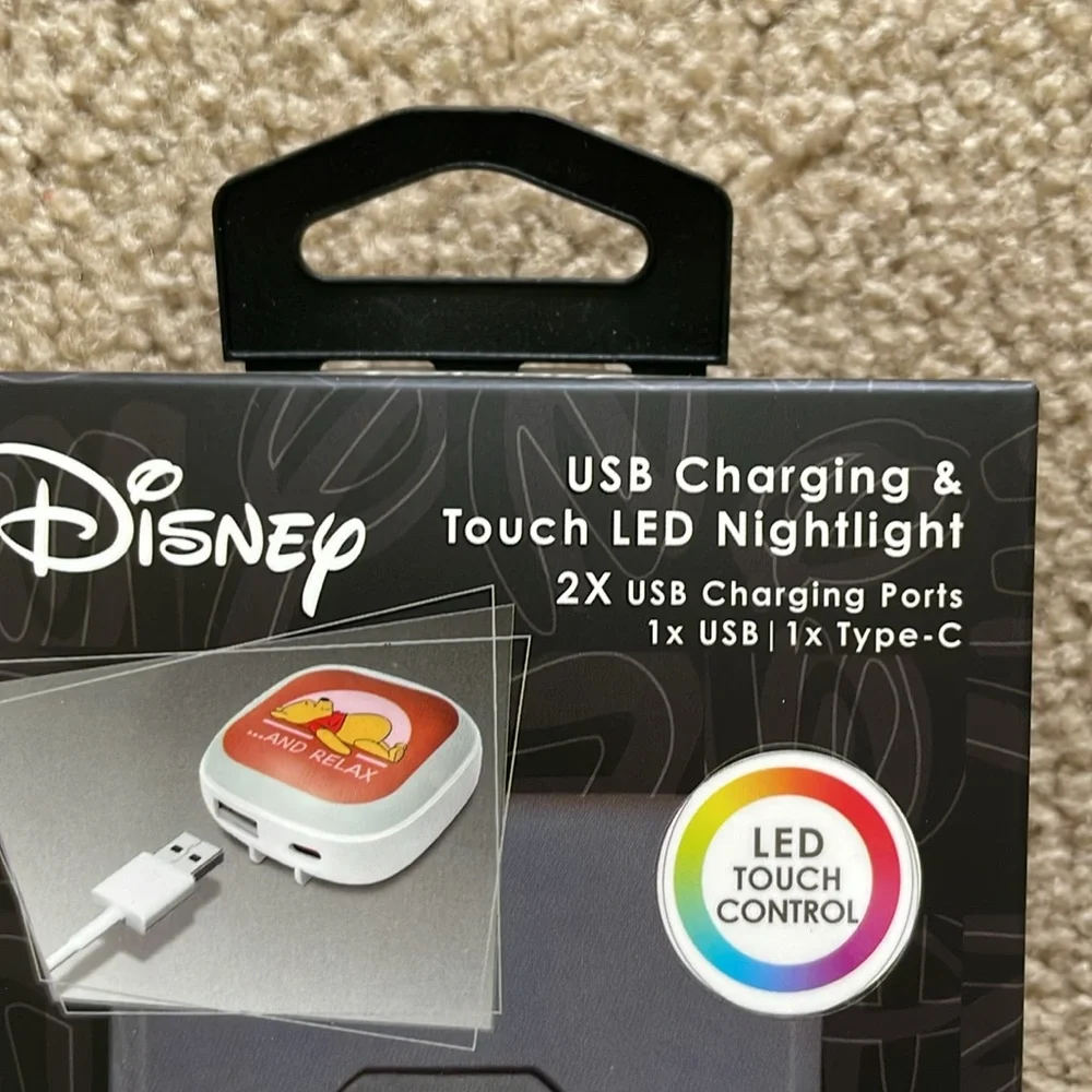Disney Winnie The Pooh USB Charging & Touch LED Nightlight